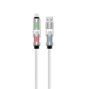China 4 In 1 USB C Lightning Cable 60W Fast Charging Cord Multi Charger Cable factory