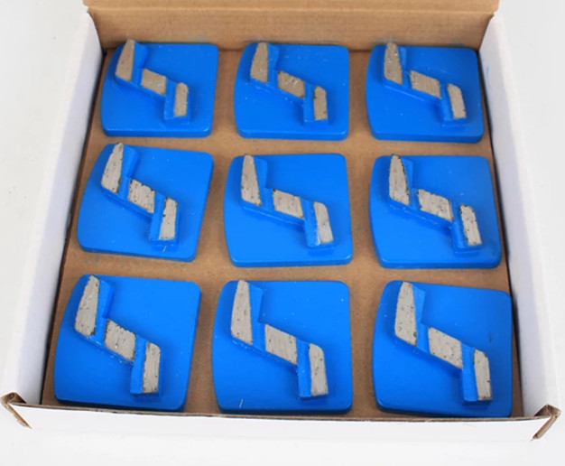 Single Z Segment Redi Lock Diamond Grinding Shoes for Husqvarna