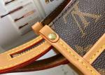 Monogram Printing 30cm Women'S Leather Crossbody Sling Bag Gold Ball Decoration