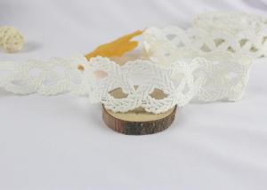 China Crochet Water Soluble Cotton Lace Trim Edging For Appreal 3.5 cm Width Indian Style factory