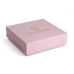 Pink White Lid And Base Paper Cardboard Jewelry Box Custom Kraft Packaging Box