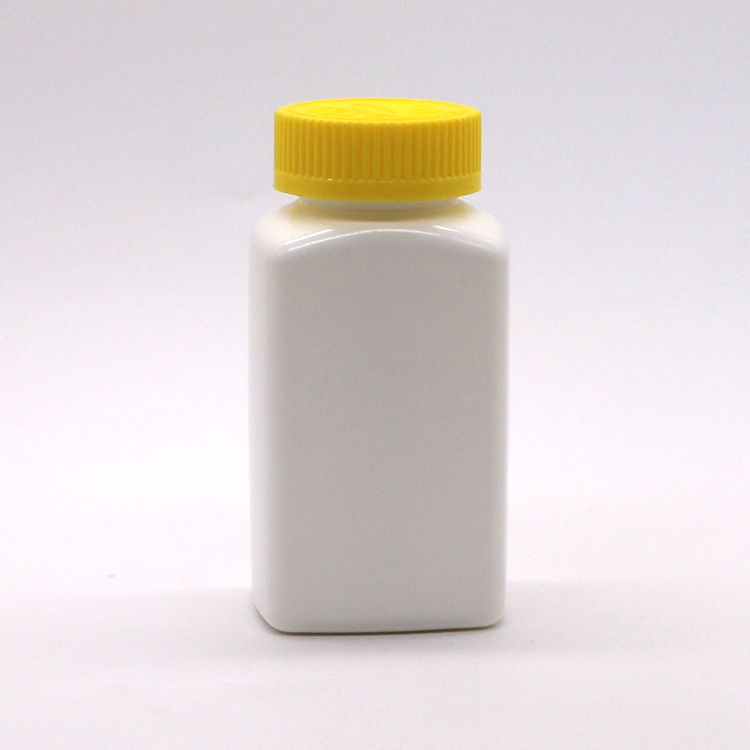 6OZ 180ml HDPE Square Shape Pill Tablet Medicine Bottle for Medicine Dietary Nutrition
