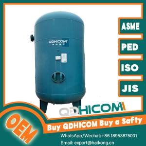 High Volume Vertical Air Storage Tank Carbon Steel Sandblasting For Pneumatic Tools