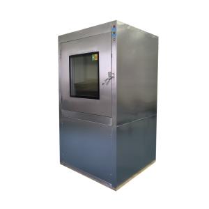 China Low-Noise Air Shower Pass Box | E-Interlock &amp; 201 Stainless | 960x890x1690mm Compact factory