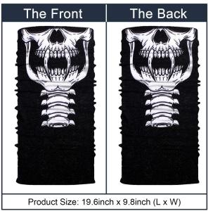 China Elastic Skeleton Print Art Winter Seamless Neck Gaiter factory