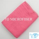Microfiber Cleaning Cloth Towel Weft Knitted Cloth For Kitchen Red Color 16"