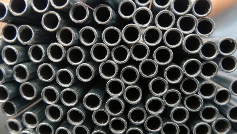 6.35 *0.65 mm Bright Steel Tube Coated Zinc Passed ISO9001ISO14001