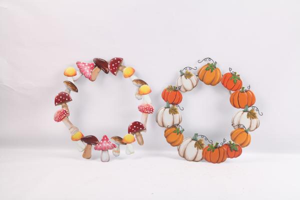 Metal Fall wall hanging Harvest Festival Ornaments For Thanksgiving Decoration