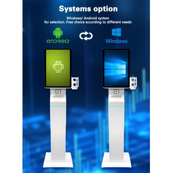 3 in 1 Wall Mount Table Floor Stand Self Ordering Touch Screen Kiosk Android Computer System