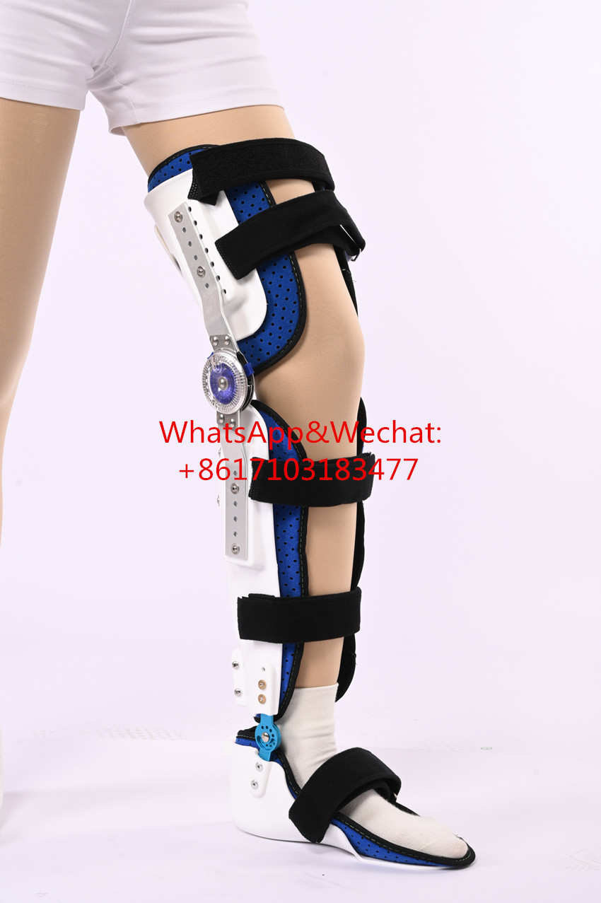 Knee Immobilizer Adjustable KAFO Orthopedic Knee Ankle Foot Orthosis