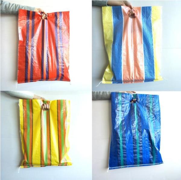 Recyclable Reusable PP woven fabric shopper, woven shopping bags, woven carry