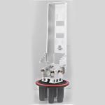 ABS Material Fiber Optic Splice Closure Dome Duct Mounting 8 Tray