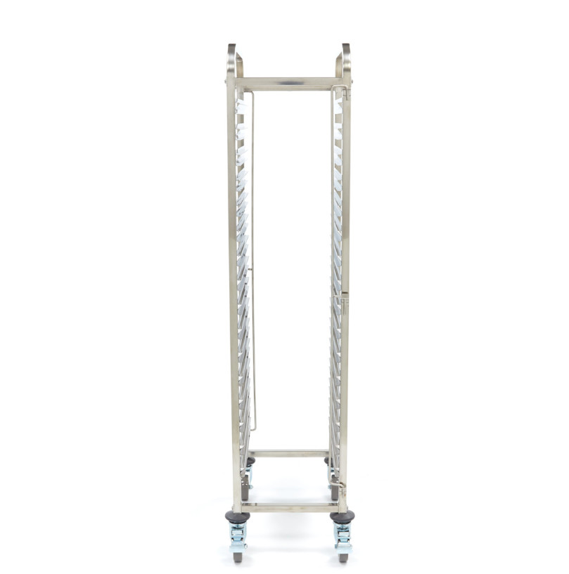 Durable Stainless Steel Baking Tray Trolley With 4 Casters And 2 Brakes