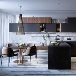 PVC Wooden Modular Kitchen Cabinets