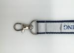Customized logo hot sale satin ribbon silk screen lanyards for wholesale