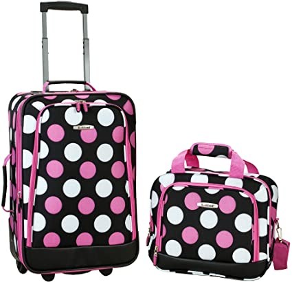 170T Polyester Softside Upright EVA Trolley Luggage