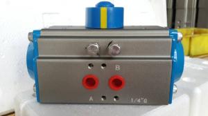 China wuxi double action or single action rack and pinion pneumatic rotary actuator factory