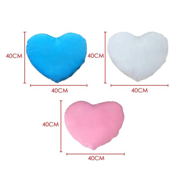 Sublimation Heart Cushion Peach Skin Velvet Throw Sublimation Pillow Cover Blanks