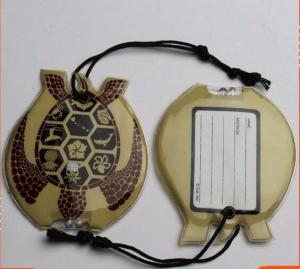 China Personalised Luggage Labels , Childrens Luggage Tags With Soft PVC Rubber Material factory