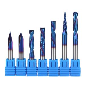 China Customizable HRC45-65 Workpiece Spiral Up and Down Compression End Mill and Carbide Cutter for CNC Process factory