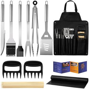 China Stainless Steel BBQ Utensil Set FDA Available For Multiapplication factory