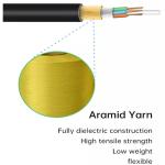 24 Core G652D ADSS Fiber Optic Cable Aerial 12 48 96 144 Core Communication
