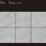 Chemical Resistant Cloud Grey Porcelain Slab Tile Seamless Elegant