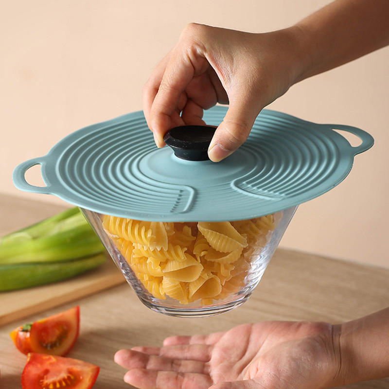 New Style Food Grade Silicone Spill Stopper Lid Silicone Pot Cover Lids