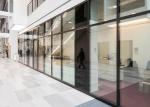 Aluminum Acoustic Office Partitions Framed Glass Partition Wall Customized