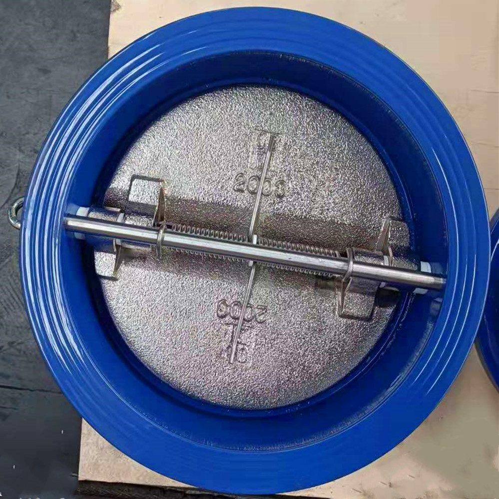 Stop Spring Duo Dual check valves Wafer Butterfly Non Return check valve ductile iron brass bronze stainless steel DN300