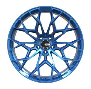 China Brushed Blue Custom Forged Wheels Aluminum Alloy 19 Inch Audi Rims factory