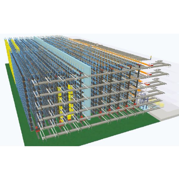 Integrated Logistics Center Pallet Stacker Crane ASRS Automated Shuttle Storage System