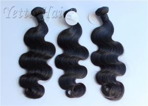 China Tangle Free Natural Black Malaysian Hair Extensions Full Ends No Mixture factory
