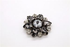 China Fashionable Rhinestone Shoe Clips 95mm*22mm With Hanging Plating factory
