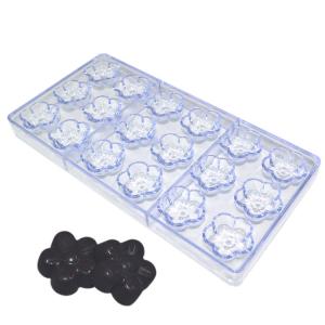 China Polycarbonate Plastic Flower Shaped Chocolate Molds Reusable Stocked factory