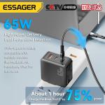 Travel USB C USB A Port PD Mobile Phone GaN Wall Charger Fast Small 65W 60W 45W