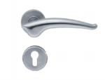 European Stainless Steel Lever Door Handle With Escutcheon Plate