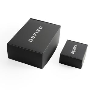 China Luxury Cardboard Boxes Black Corrugated Shipping Boxes Packing For Small Business factory
