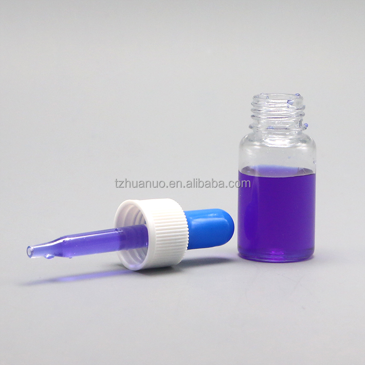 Medicine Grade PET Plastic Dropper Bottle with Tube Capacity 10ml/15ml/20ml/25ml/30ml