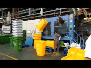 China Hospital recycle outdoor 240L trash can plastic dust bin with wheels factory