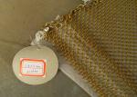 Copper Aluminum Metal Coil Drapery , Wire Mesh Curtains For Interior Partition