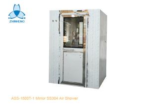 China One Person Mirror SS304 Air Shower Room With UV Light factory