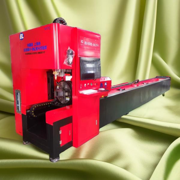 China Precision Laser Pipe Cutting Machine for Rectangular Tubes ≤φ120mm with 6000mm Max Processing Length and ±0.02mm Tolerance factory