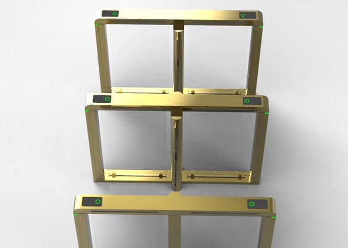 Rfid Tempered Glass Speed Gate Turnstile Fast Passing 900mm width 0