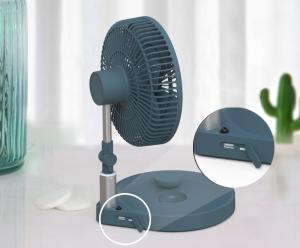 China White ABS Material 5V Portable Camping Fan With 2000MAh Battery factory
