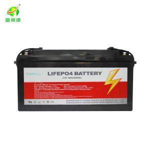 China BMS Lifepo4 12V 300AH Deep Cycle Lithium Battery Solar RV EV Outdoor UPS Golf Car Battery Replacement factory