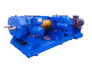 China XKP Tyre Recycling Line Double Roller Rubber Tire Grinder 32 RPM Main Shaft Speed factory