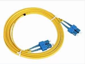 China Duplex 9/125 Singlemode Yellow 3m 5m Fiber Patch Cables factory