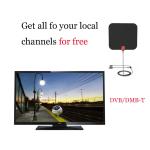VHF174-230 / UHF470-860 Frequency Range Digital Indoor TV Antenna Amplified for