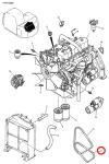MITSUBISHI Construction Machinery Parts 6D22 Fan Belt Excavator Spare Parts